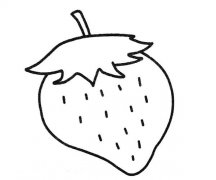 五种不同的草莓简笔画画法图片
