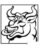 牛的头像简笔画