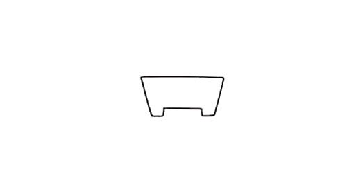 郁金香盆栽简笔画