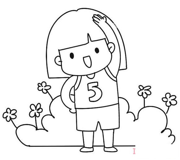 运动员做操怎么画可爱_运动员简笔画图片