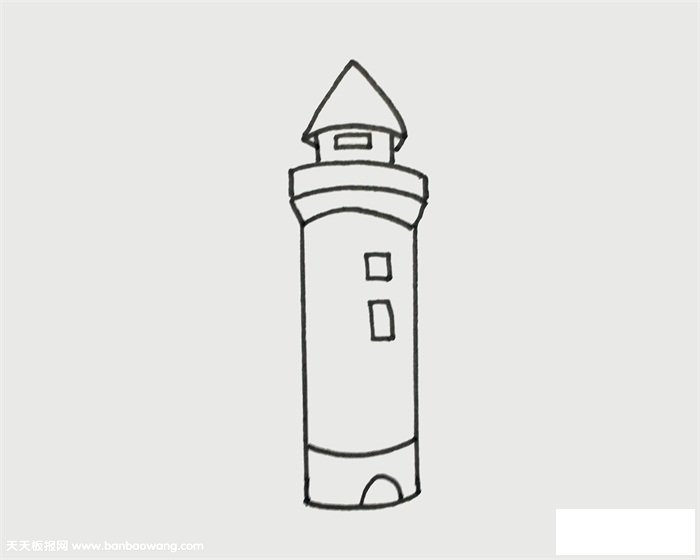 灯塔怎么画