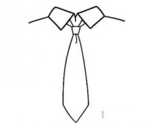 怎么画男士领带详细步骤简笔画教程
