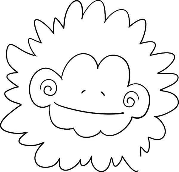 菊花简笔画分解四个步骤图片