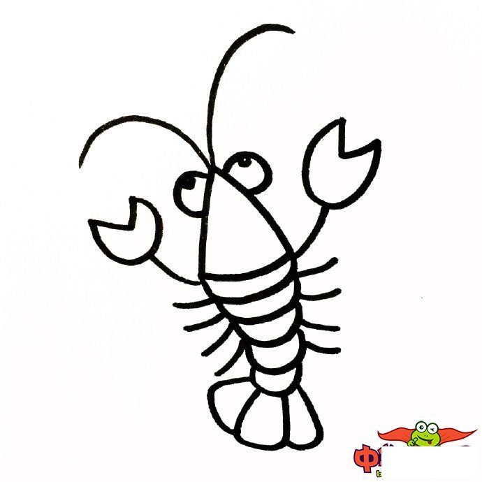 海底动物怎么画简笔画,海洋生物简笔画大全