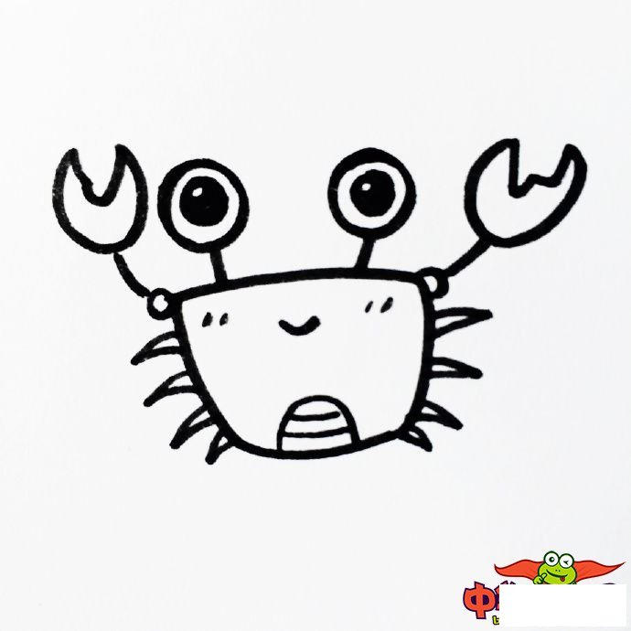 海底动物怎么画简笔画,海洋生物简笔画大全