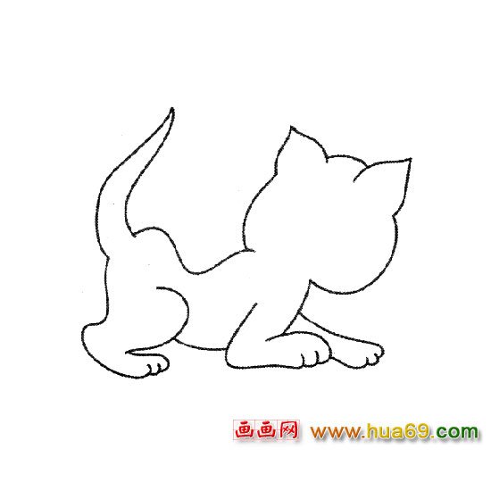 动物简笔画【小猫】2