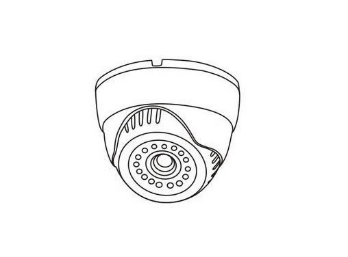 监控摄像头简笔画图片