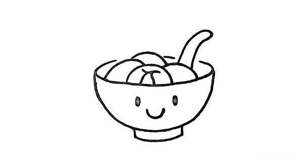 汤圆简笔画