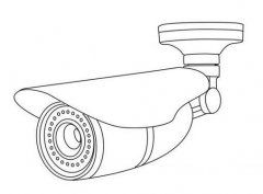 监控摄像头简笔画图片大全