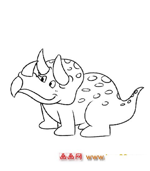 简笔画【凶恶的恐龙】5