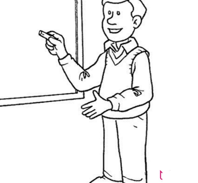 教师节简笔画 心系恩师