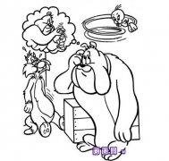 调皮的小狗简笔画3