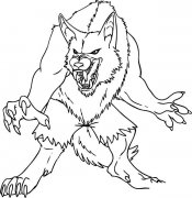 狼人人物简笔画步骤图片大全