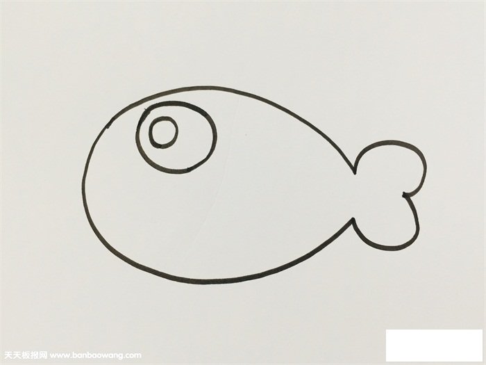 鱼的简易画法