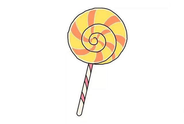棒棒糖简笔画