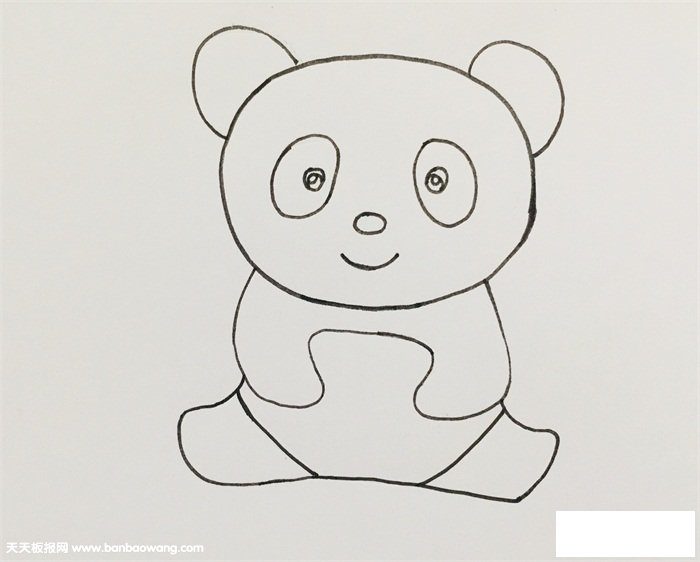 熊猫怎么画漂亮又可爱