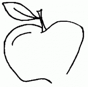甜脆苹果简笔画