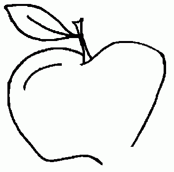 甜脆苹果简笔画