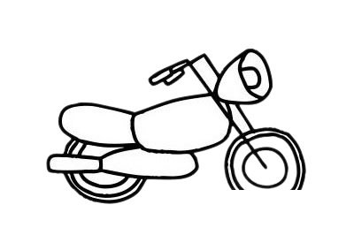摩托车简笔画图片