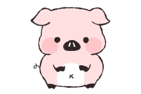 可爱的小猪简笔画