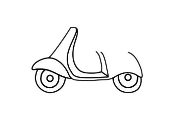 摩托车简笔画图片