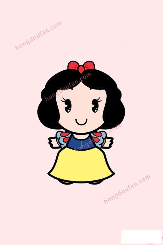 白雪公主 迪士尼白雪公主简笔画大全 简笔画 第7张