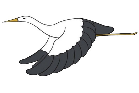 飞鹤简笔画图片大全作品一