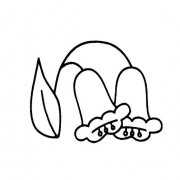 铃兰花简单画法