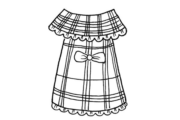 连裙简笔画