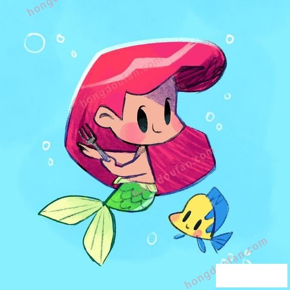 小美人鱼 迪士尼简笔画大全 简笔画 第12张