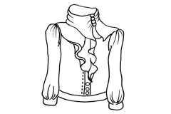 一组女装的简笔画图片素材大全