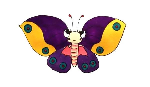 漂亮的蝴蝶简笔画