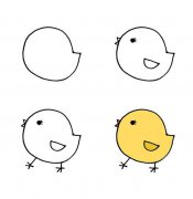 零基础入门小鸡简笔画素材大全