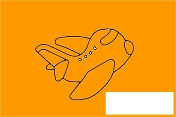 客机简笔画图片