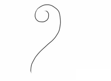 水中的白天鹅简笔画步骤图解