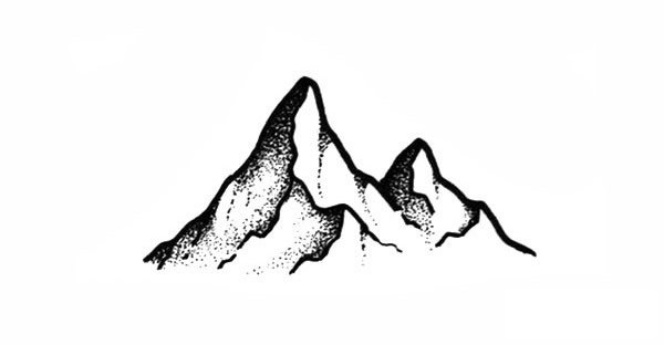 山丘风景简笔画图片7