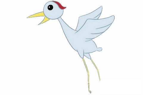 飞鹤简笔画大图