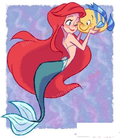 小美人鱼 迪士尼简笔画大全 简笔画 第9张