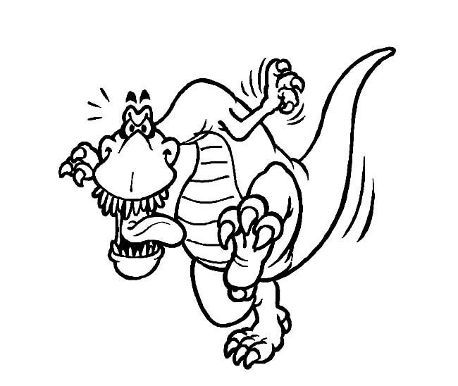 卡通霸王龙简笔画图片