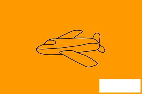 客机简笔画图片