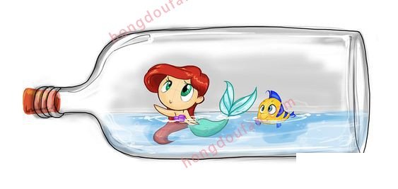 小美人鱼 迪士尼简笔画大全 简笔画 第3张