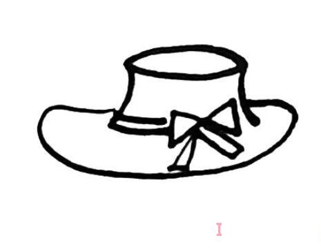 彩色女士帽子怎么画简洁 帽子简笔画图片