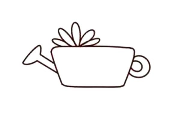 多肉植物简笔画步骤图