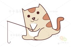 渔猫简笔画