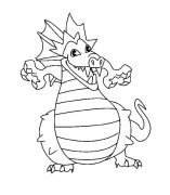 卡通龙的简笔画图片