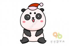 漂亮的大熊猫简笔画