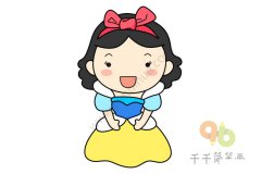 白雪公主简笔画怎么画