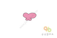 蝴蝶花花瓣简笔画