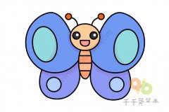 漂亮的蝴蝶简笔画 简单易学