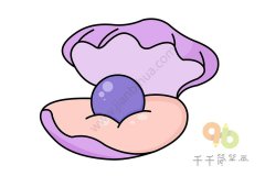 漂亮的贝壳简笔画步骤图